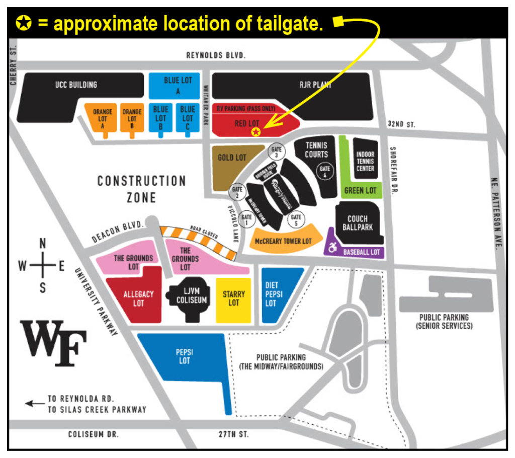 2026 Tailgate Map