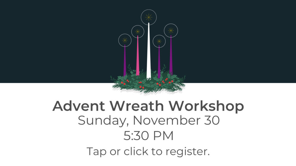 Advent Wreath Workshop Tap or Click