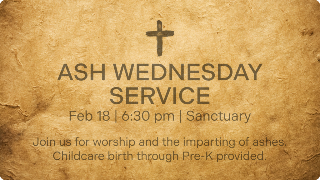 Ash Wednesday Service RC Wide