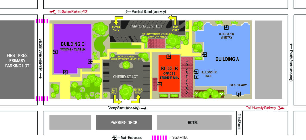 Campus Map Cherry Street PARKING Campus Map Cherry Street PARKING
