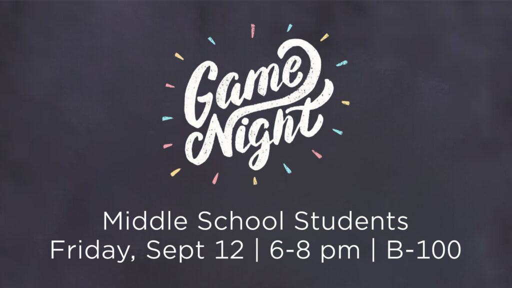 Student Game Night Slide
